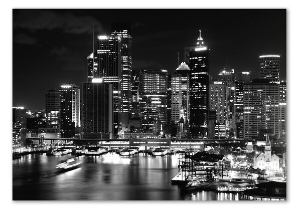 Üvegkép falra Sydney éjjel