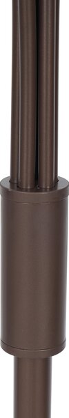 Design állólámpa bronz színű bronz üveggel, 5 égős - Athén