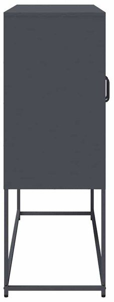 VidaXL antracit hidegen hengerelt acél tálalószekrény 100,5x39x107 cm