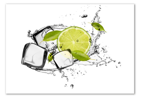 Fali üvegkép Lime jég