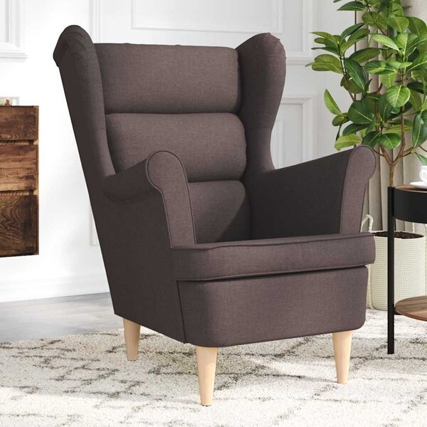 VidaXL sötétbarna szövetfotel 74 x 84 x 100 cm