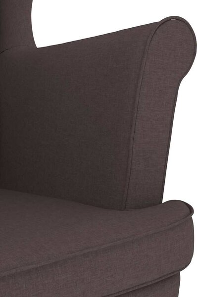 VidaXL sötétbarna szövetfotel 74 x 84 x 100 cm