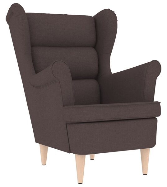 VidaXL sötétbarna szövetfotel 74 x 84 x 100 cm