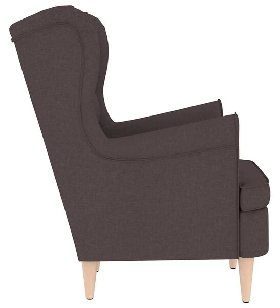 VidaXL sötétbarna szövetfotel 74 x 84 x 100 cm