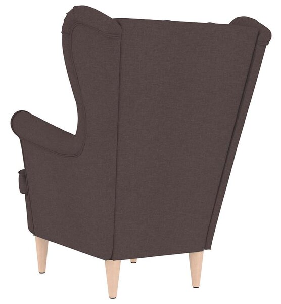 VidaXL sötétbarna szövetfotel 74 x 84 x 100 cm