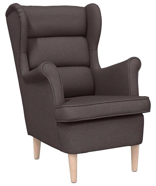 VidaXL sötétbarna szövetfotel 74 x 84 x 100 cm