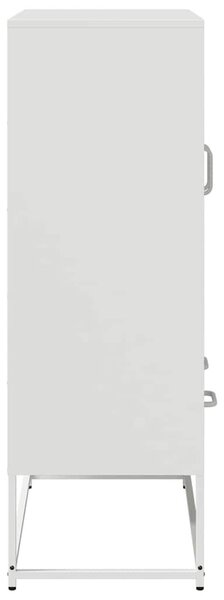 VidaXL fehér acél magasszekrény 68x39x111,5 cm