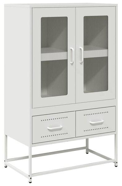 VidaXL fehér acél magasszekrény 68x39x111,5 cm