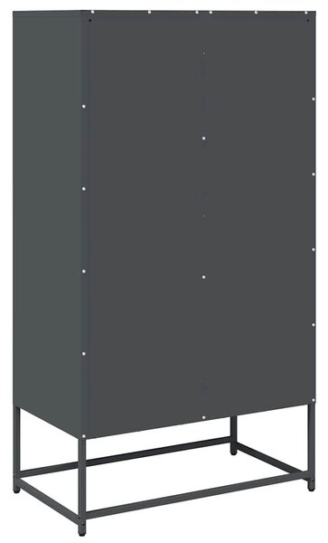 VidaXL Highboard antracit 68x39x123 cm Acél
