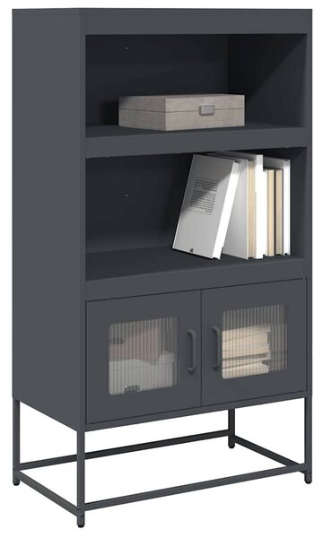VidaXL Highboard antracit 68x39x123 cm Acél