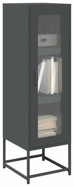 VidaXL antracitszürke acél magasszekrény 36x39x123 cm