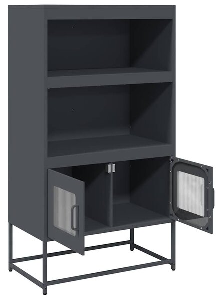 VidaXL Highboard antracit 68x39x123 cm Acél