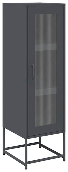 VidaXL antracitszürke acél magasszekrény 36x39x123 cm
