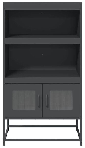 VidaXL Highboard antracit 68x39x123 cm Acél