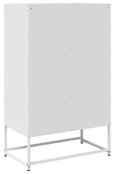 VidaXL fehér acél magasszekrény 68x39x111,5 cm