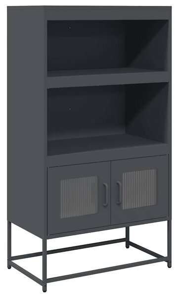 VidaXL Highboard antracit 68x39x123 cm Acél