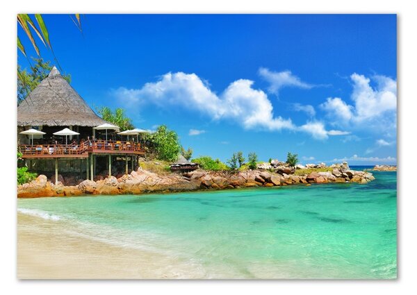 Akril üveg kép Seychelles strand