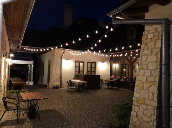Kerti dekorációs fényfüzér | 10m + 11db LED izzó az árban | Kültéri égősor | Girland | IP44 E27