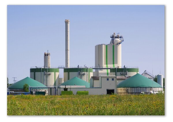 Üvegkép falra A biogáz üzem