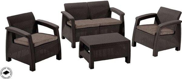 ALLIBERT CORFU polyrattan kerti bútor garnitúra - barna