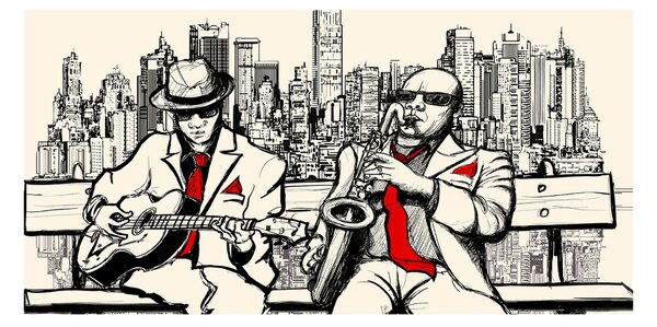 Akrilüveg fotó New york jazz