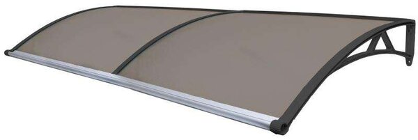 ELŐTETŐ 240 X 93 CM - BRONZ színű 37%-ban áttetsző polikarbonát a