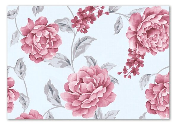 Fali üvegkép Peonies