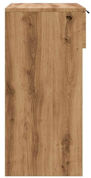 VidaXL kézműves tölgy színű szerelt fa dohányzóasztal 90x36x75 cm