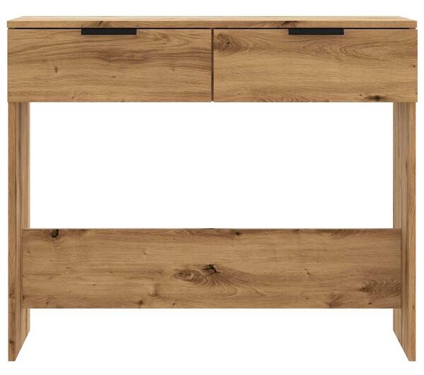 VidaXL kézműves tölgy színű szerelt fa dohányzóasztal 90x36x75 cm