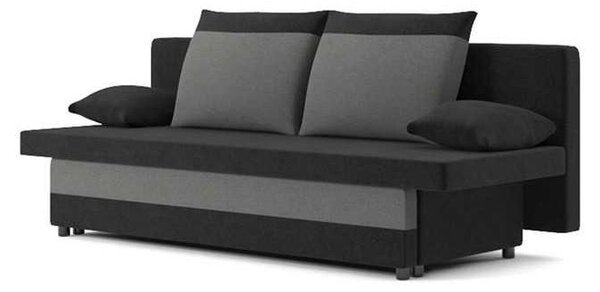 SONY kanapéágy, normál szövet, hab töltőanyag, szín - fekete / szürke