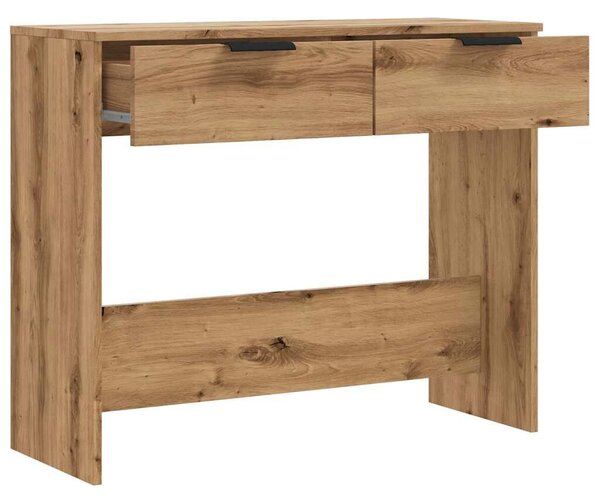 VidaXL kézműves tölgy színű szerelt fa dohányzóasztal 90x36x75 cm