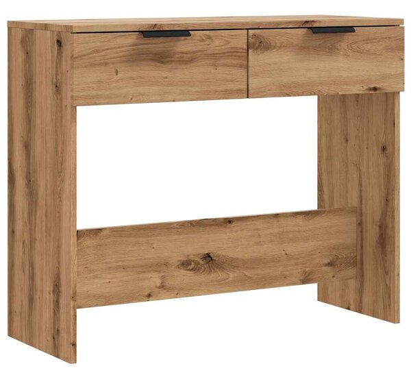 VidaXL kézműves tölgy színű szerelt fa dohányzóasztal 90x36x75 cm