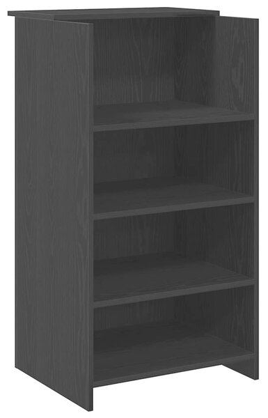 VidaXL recepciós pult fekete tölgyszínű 155x50x103,5 cm szerelt fa