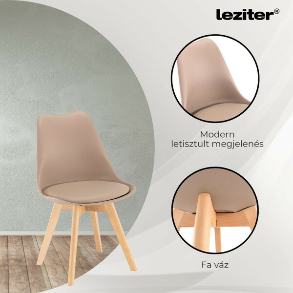 Leziter Amina 4+1 étkező garnitúra bézs-sonoma tölgy