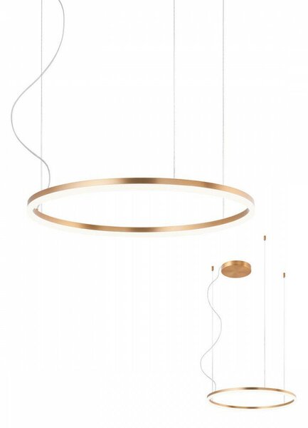 LED függőlámpa, ORBIT, bronz, 60cm, dimmelhető