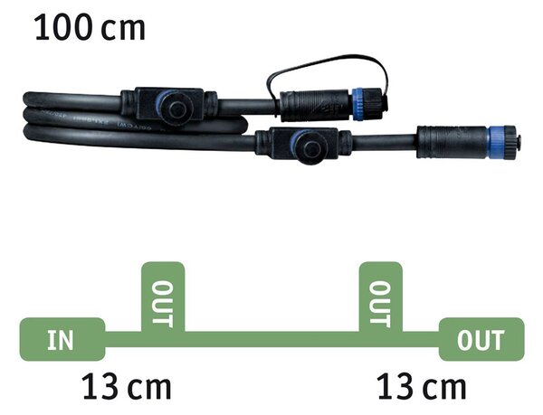 Paulmann Plug & Shine földi tüskés spotlámpa Sting 3000K, dimmelhető, Fekete, Alumínium, Modern