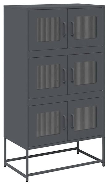 VidaXL Highboard antracit 68x39x123 cm Acél