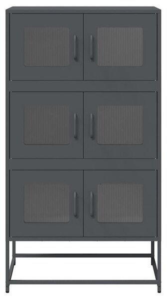 VidaXL Highboard antracit 68x39x123 cm Acél