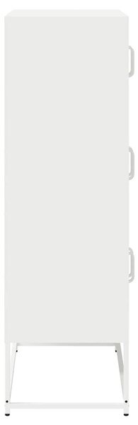 VidaXL Magastábla Fehér 68x39x123 cm Acél