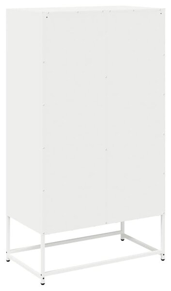 VidaXL Magastábla Fehér 68x39x123 cm Acél