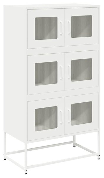 VidaXL Magastábla Fehér 68x39x123 cm Acél