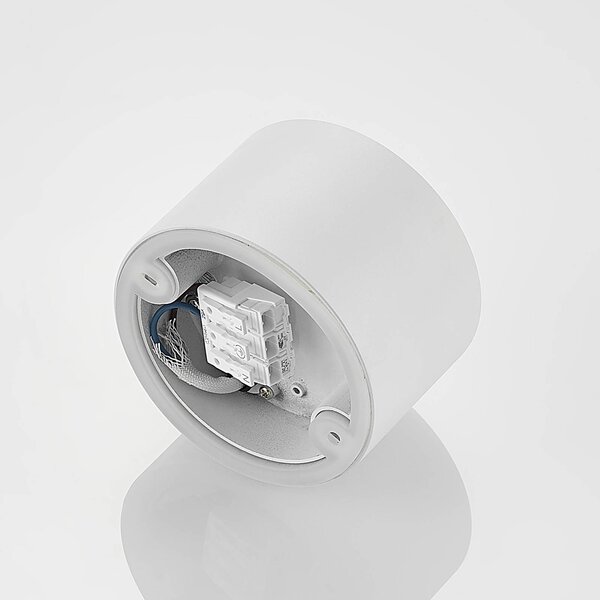 Arcchio Nieva downlight, G9, fehér, kerek, Ø 10cm, fém, dimmelhető, Fehér / opál, Folyosó, Alumínium, Modern