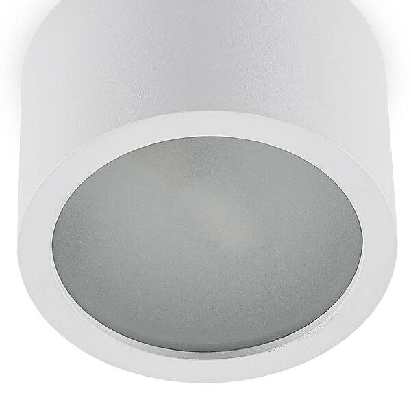 Arcchio Nieva downlight, G9, fehér, kerek, Ø 10cm, fém, dimmelhető, Fehér / opál, Folyosó, Alumínium, Modern