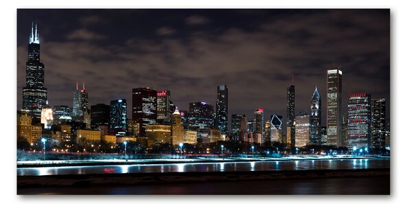 Akrilüveg fotó Chicago éjjel