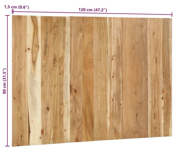 VidaXL fejtámla 120 cm tömör fa akácfa