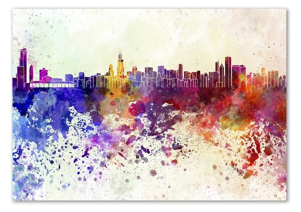 Akrilüveg fotó Színes chicago