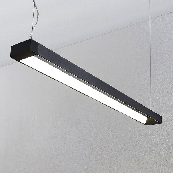 Arcchio LED-es függőlámpa Cuna, fekete, 122cm, fém, Fekete, Dolgozószoba / Iroda, Alumínium, Modern