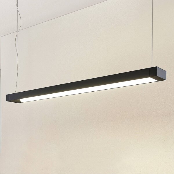 Arcchio LED-es függőlámpa Cuna, fekete, 122cm, fém, Fekete, Dolgozószoba / Iroda, Alumínium, Modern