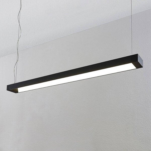 Arcchio LED-es függőlámpa Cuna, fekete, 122cm, fém, Fekete, Dolgozószoba / Iroda, Alumínium, Modern