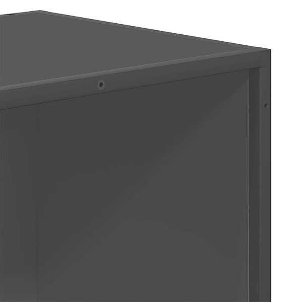 VidaXL fekete szerelt fa könyvszekrény 80,5 x 35 x 170,5 cm